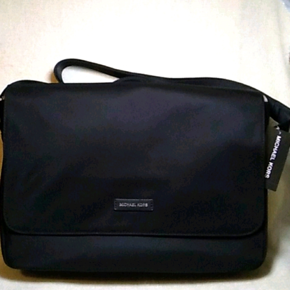 NWT Michael Kors Black Messenger Bag